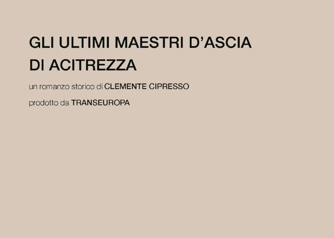 Presentazione libro "Gli ultimi maestri d'ascia di Acitrezza"